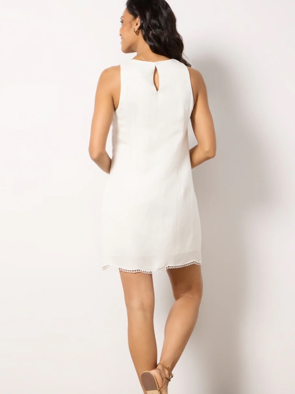 NWT Sanctuary White Embroidered Blooms Sleeveless Mini Dress Size XS - Picture 3 of 9